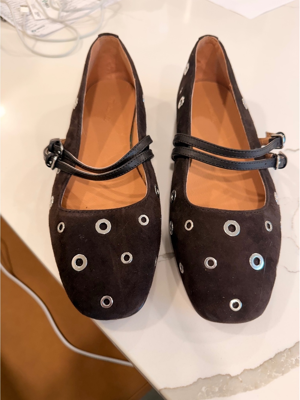 Madewell Suede flats size 7.5